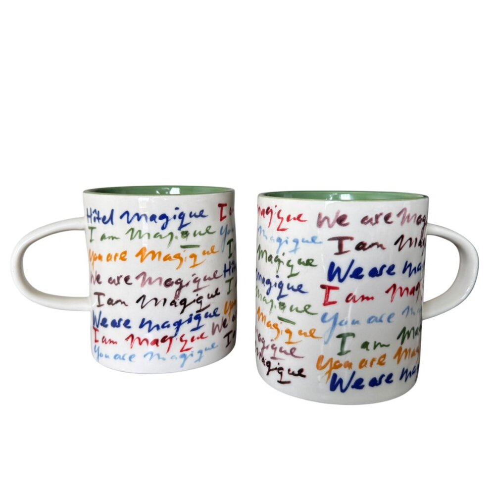 Anthropologie Hotel Magique Mugs I Am Magique You Are Magique We Are Magique 2